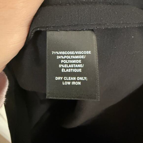 Lafayette 148 New York Shift Dress Half Sleeve Career Work Black Size 6 - Picture 5 of 5